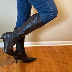 Elegant Brown Knee-High Boots
